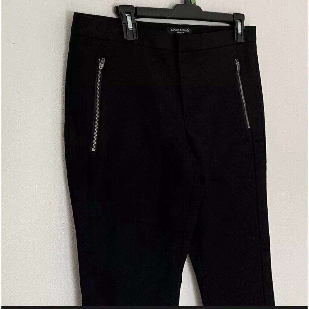 BANANA REPUBLICAddison stretch‎ career pants Size 10 Slim Ankle With Zippers - Picture 2 of 8